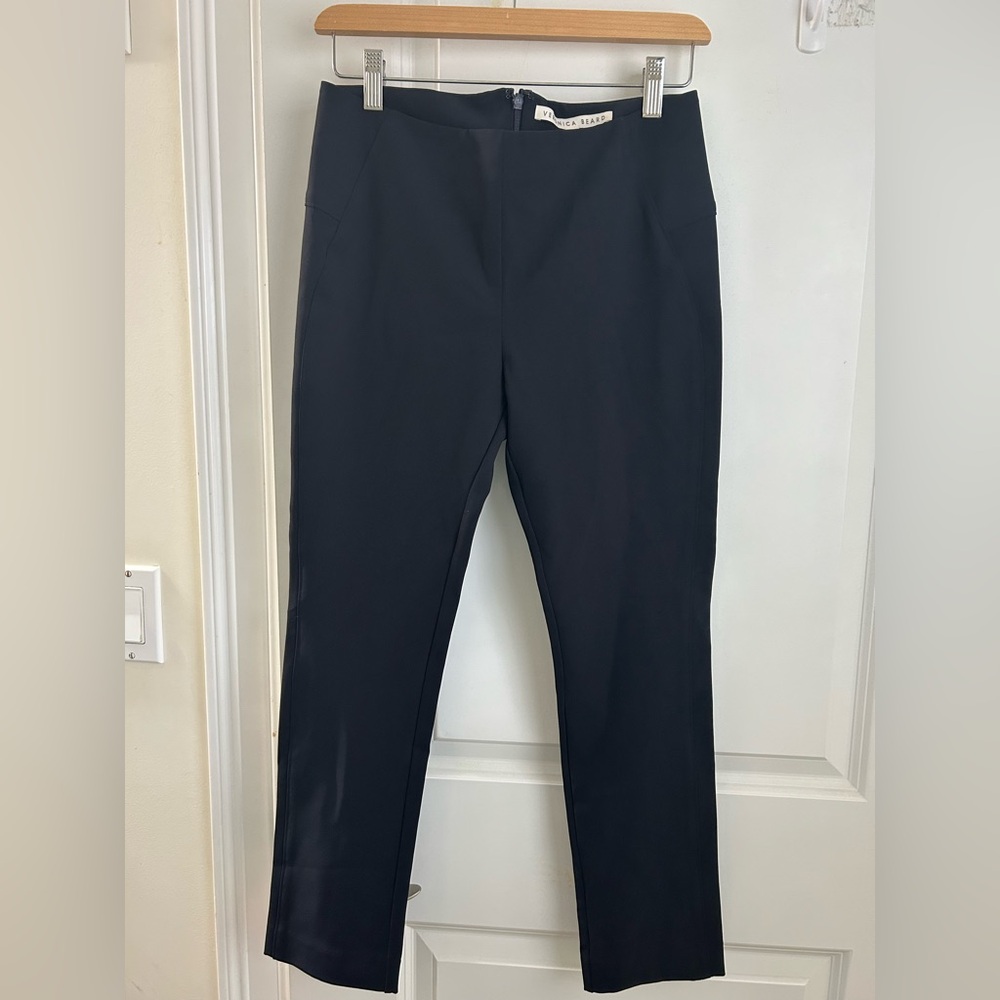 Veronica Beard Zip Back Scuba Pant BLUE size 6 - Picture 5 of 9